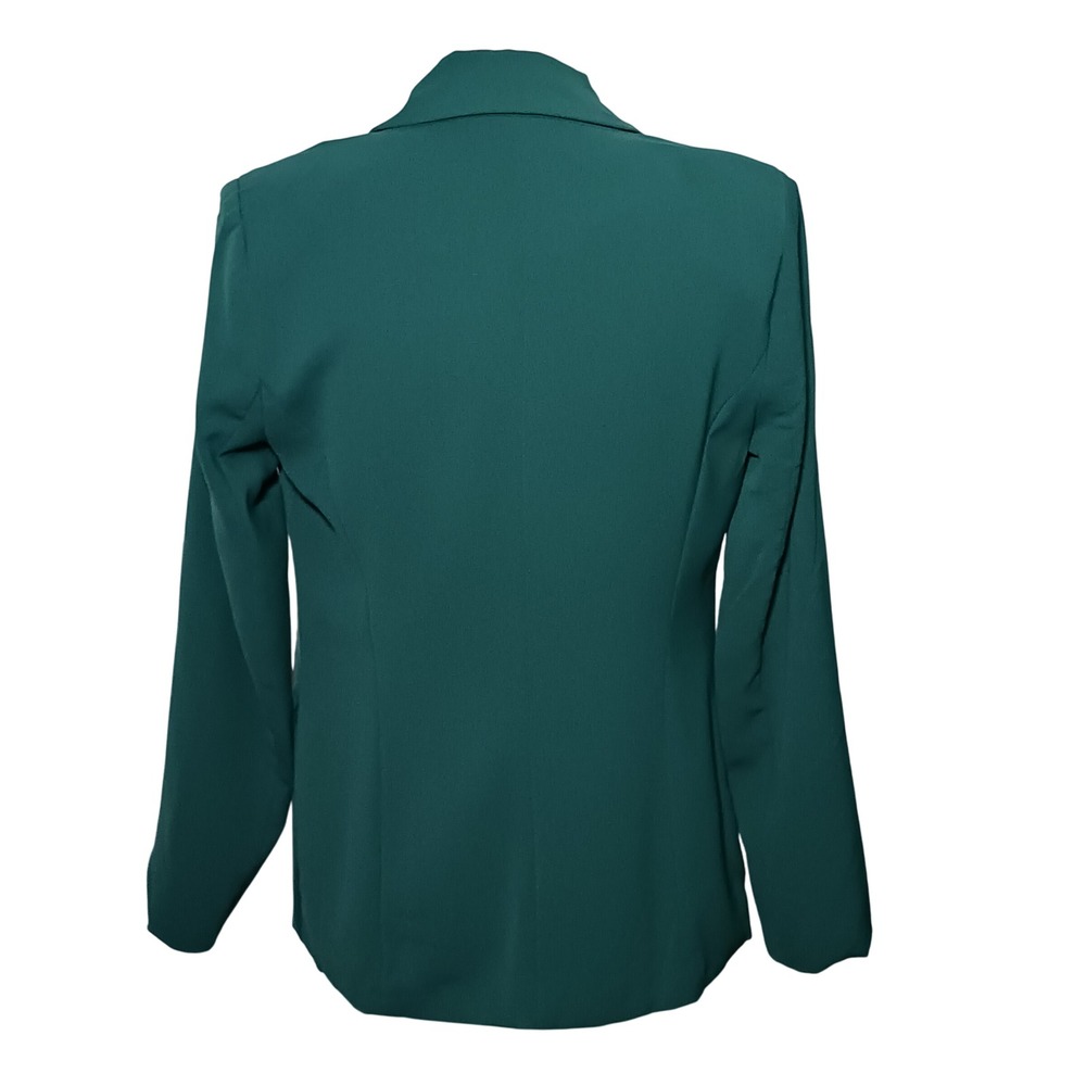 SKIES ARE BLUE Women's Palmer Blazer Jacket Green XS Open Front Pockets Lined - Picture 5 of 11